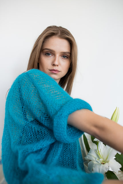 Color My Space I Jumper 3 Colours Capri Blue