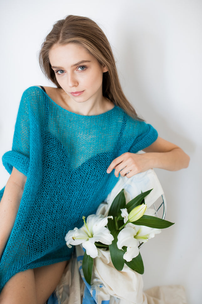 Color My Space I Jumper 3 Colours Capri Blue