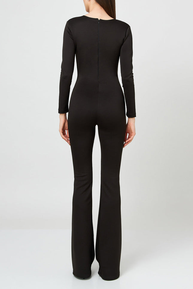 Liaaram | Long-sleeved flared jumpsuit