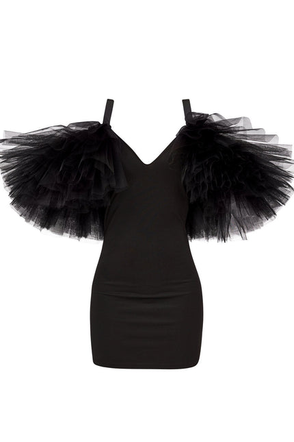 Liaaram | Tulle Ruffle Mini Dress