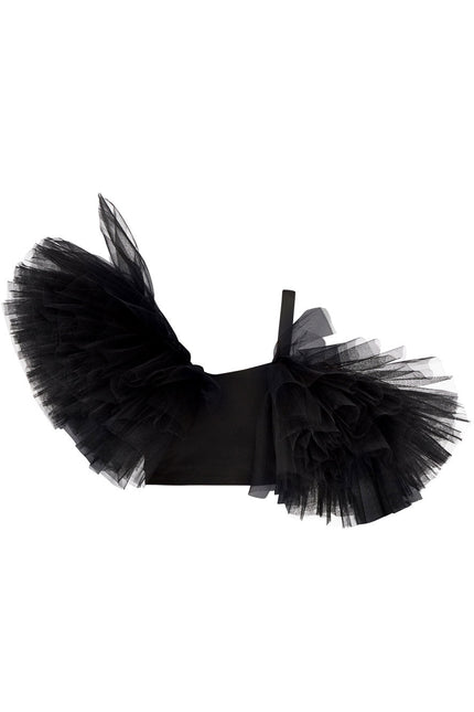 Liaaram | Asymmetric Tulle Ruffle Top