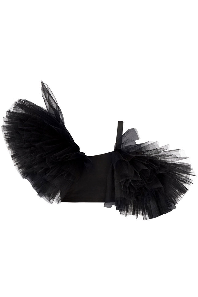 Liaaram | Asymmetric Tulle Ruffle Top