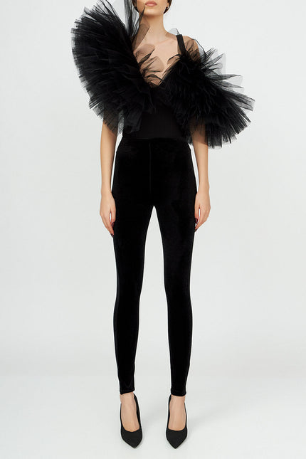 Liaaram | Velvet Heights Leggings in Black