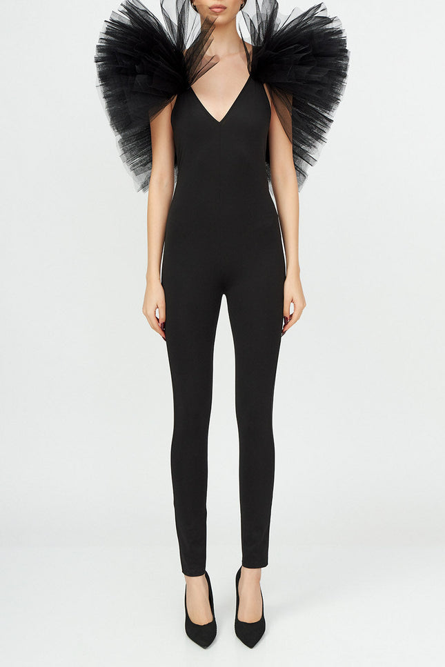 Liaaram | Ruffle and Strap Jumpsuit