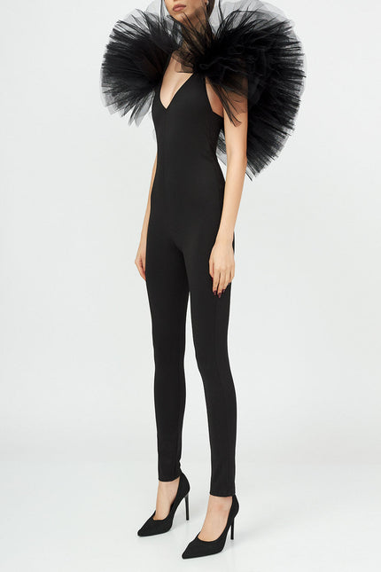 Liaaram | Ruffle and Strap Jumpsuit
