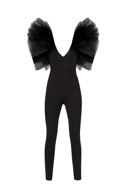 Liaaram | Ruffle and Strap Jumpsuit