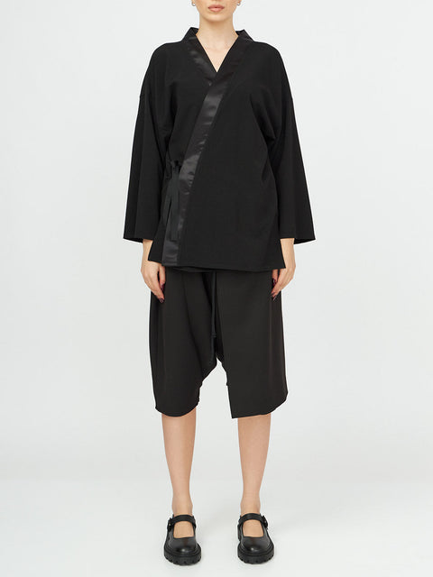 Alchemy | Taffeta Trim Androgynous Kimono