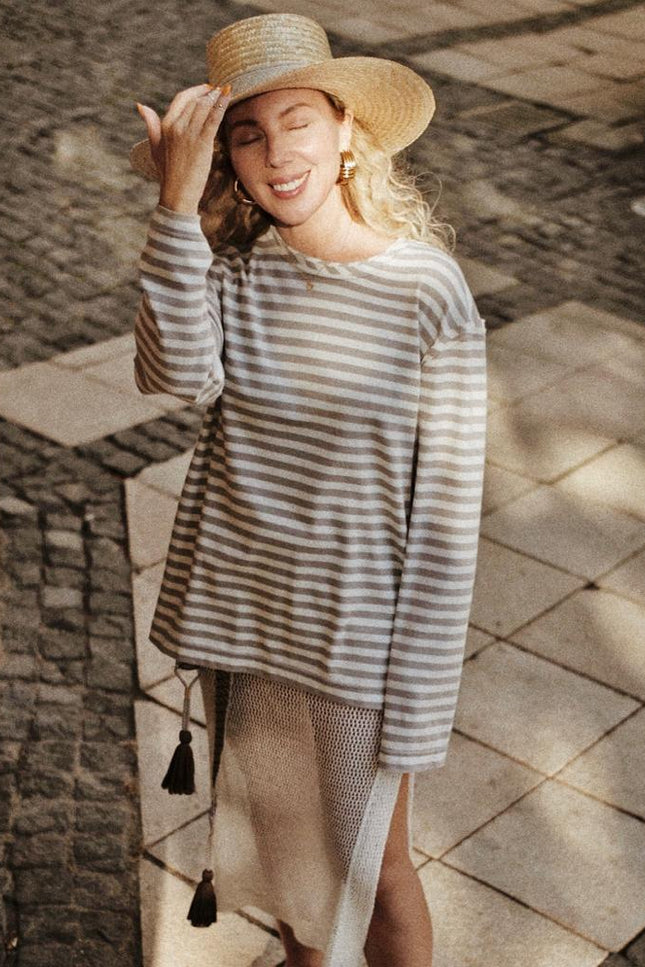 Striped Organic Cotton Long-sleeve NICA