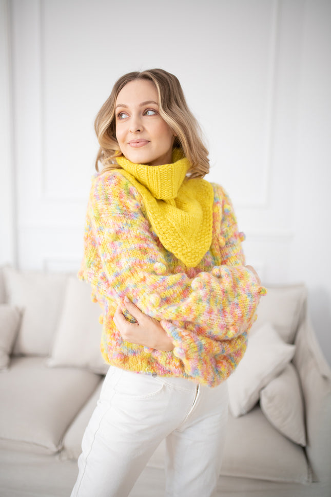 Color My Space I Knitted Turtleneck yellow