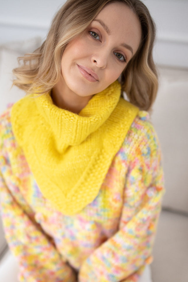Color My Space I Knitted Turtleneck yellow