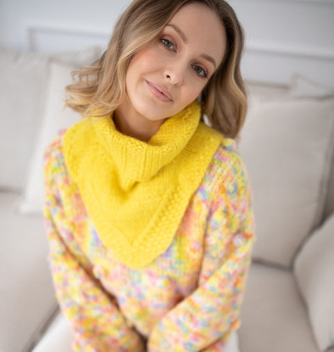 Color My Space I Knitted Turtleneck yellow