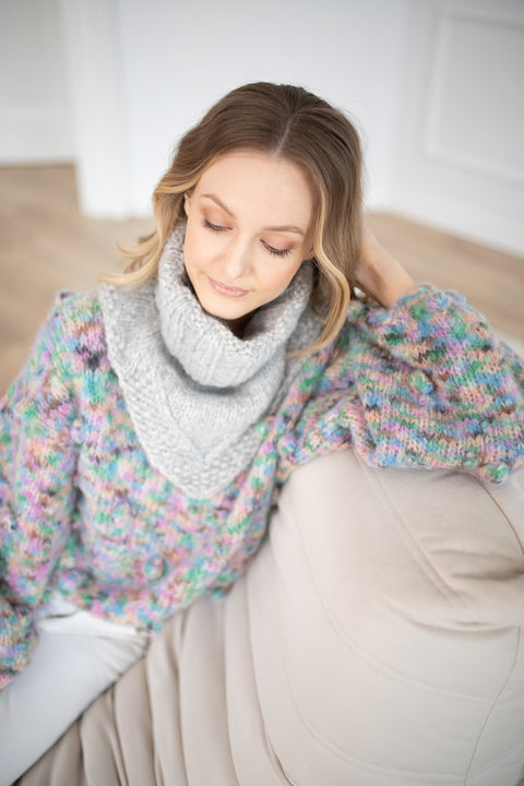 Color My Space I Knitted Turtleneck grey