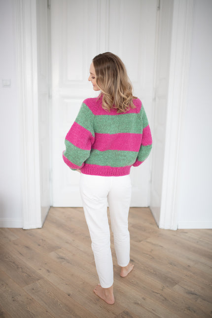 Color My Space I Jumper Róż Zieleń