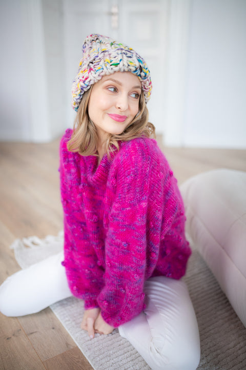 Color My Space I Czapka Multikolor wełniana