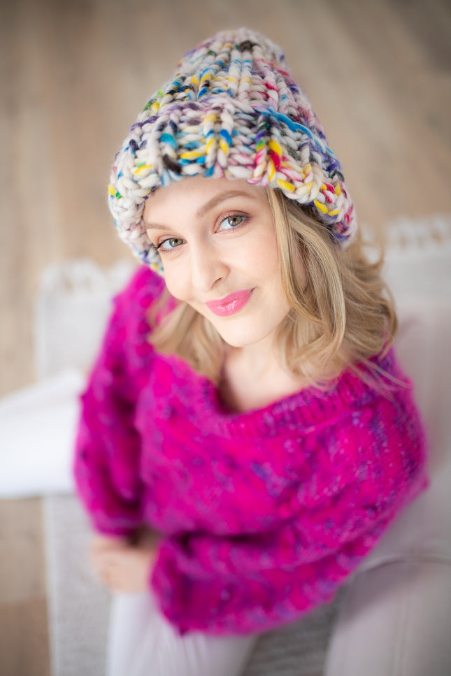 Color My Space I Beanie Multicolor wool