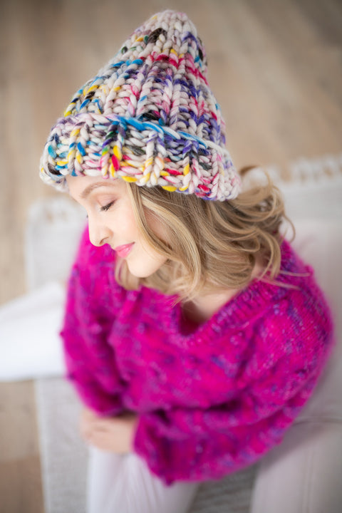 Color My Space I Czapka Multikolor wełniana