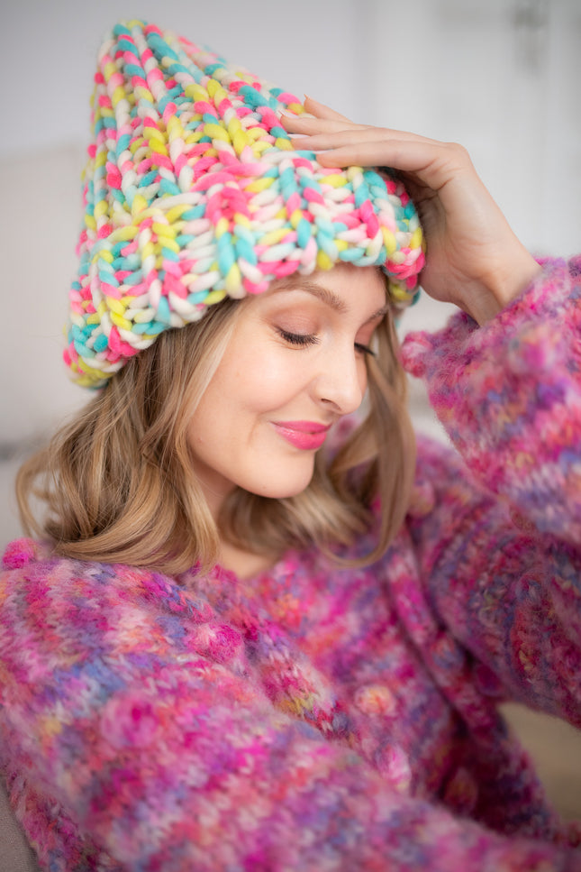 Color My Space I Beanie Cukierek wool