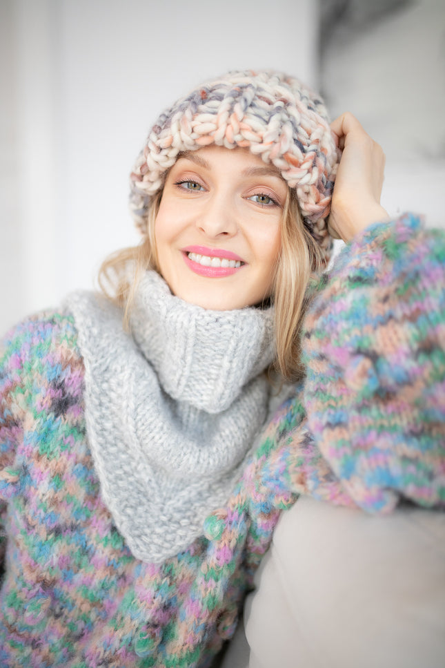 Color My Space I Knitted Turtleneck grey