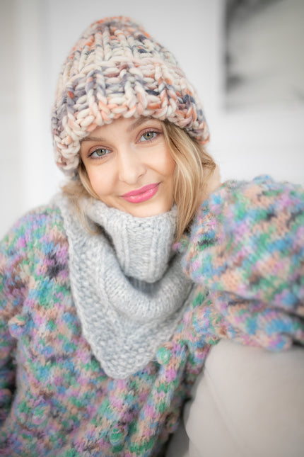 Color My Space I Beanie Melanż wool