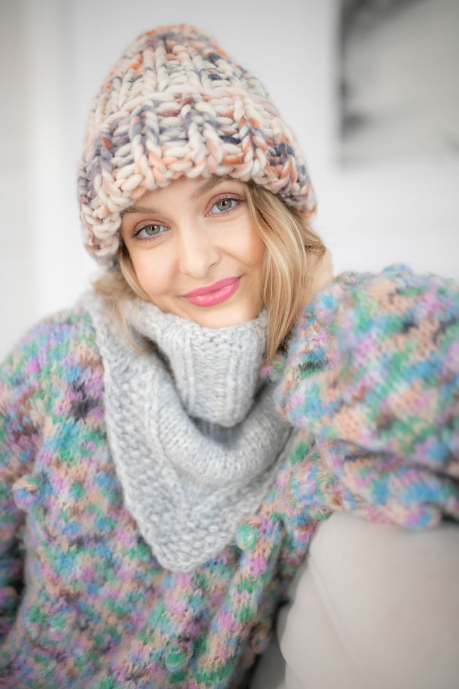 Color My Space I Beanie Melanż wool