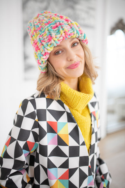 Color My Space I Beanie Cukierek wool