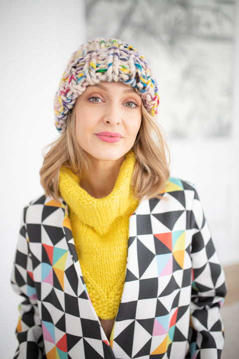 Color My Space I Knitted Turtleneck yellow