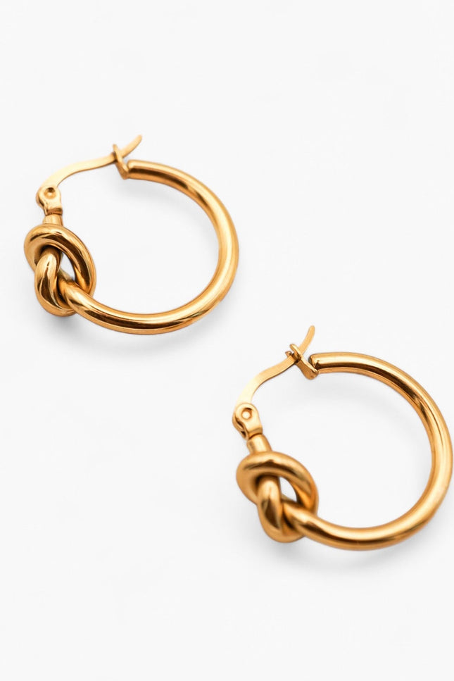 Miss Cecilia | Kolczyki Ashley Knot Hoops