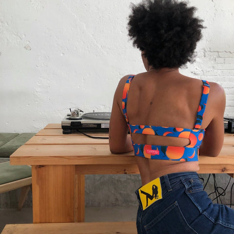 RUBISNACKS Barcelona | Artemis Sports Bra orange & blue