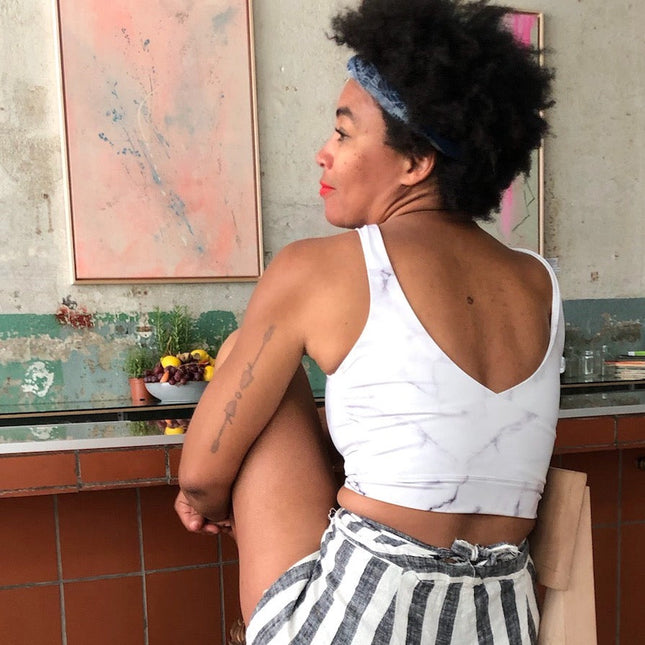 RUBISNACKS Barcelona | Minerva Top reversible marble