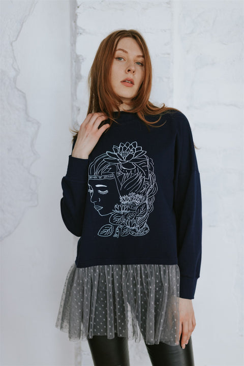 RADADA | Bluza z tiulem