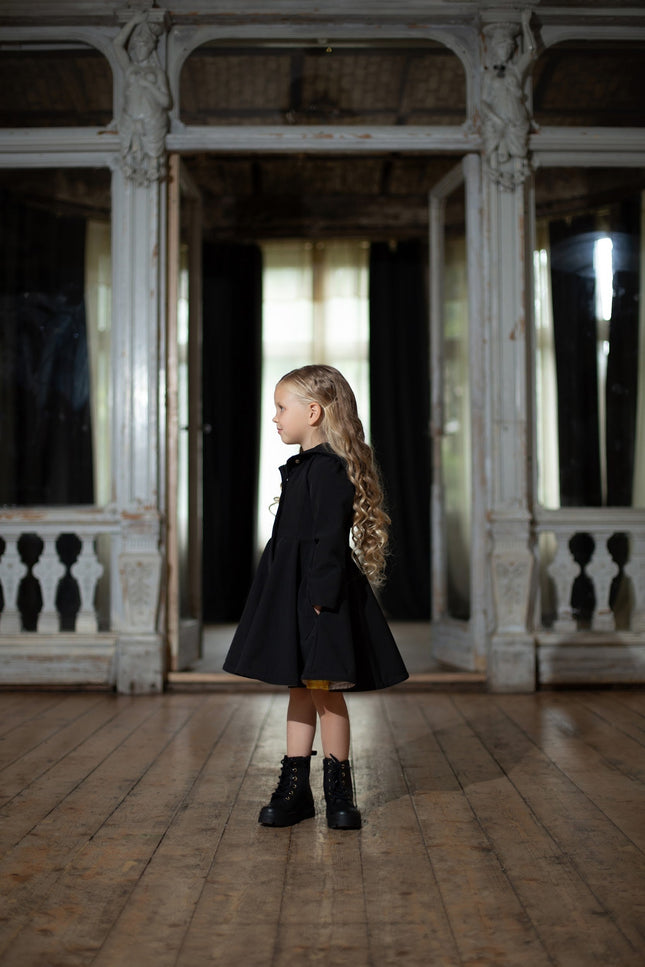 Waterproof Coat for Girls with full volume skirts