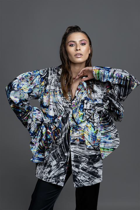 Psychedelic Overdose | Bow Jacket multicolor