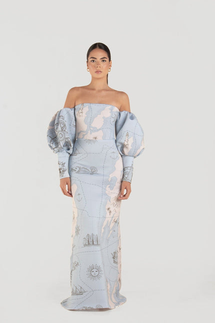 Ashley Stambouli | Ivy Off the Shoulders Evening dress