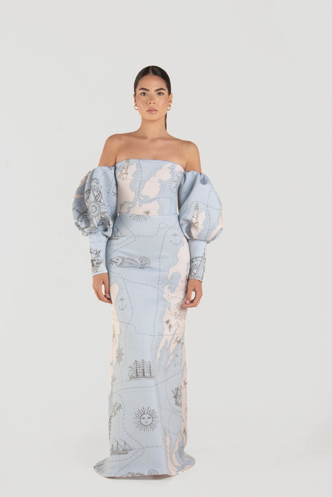 Ashley Stambouli | Ivy Off the Shoulders Evening dress