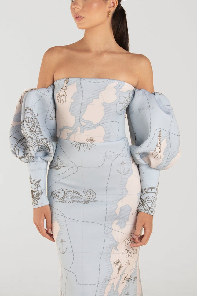 Ashley Stambouli | Ivy Off the Shoulders Evening dress