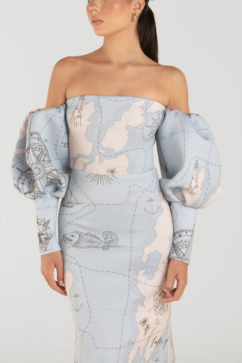 Ashley Stambouli | Ivy Off the Shoulders Evening dress