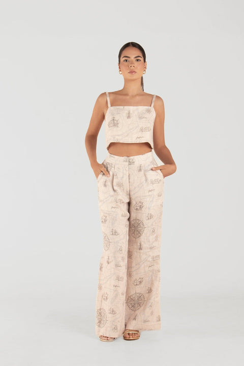 Ashley Stambouli | Eloise Wide Leg Trousers