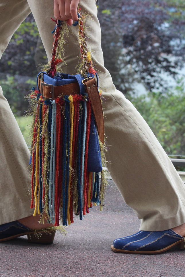 Entrudo | Penude Shoulder bag denim