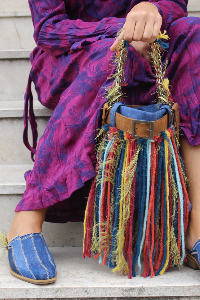 Entrudo | Penude Shoulder bag denim