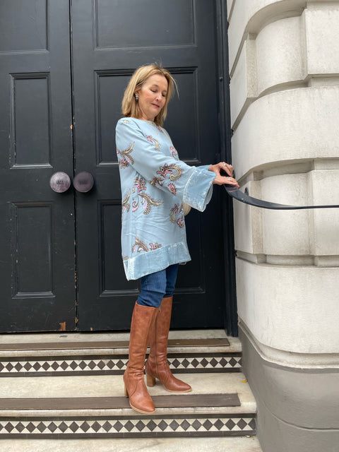 Violet Fish I Sasha Dress - Paisley Cloud