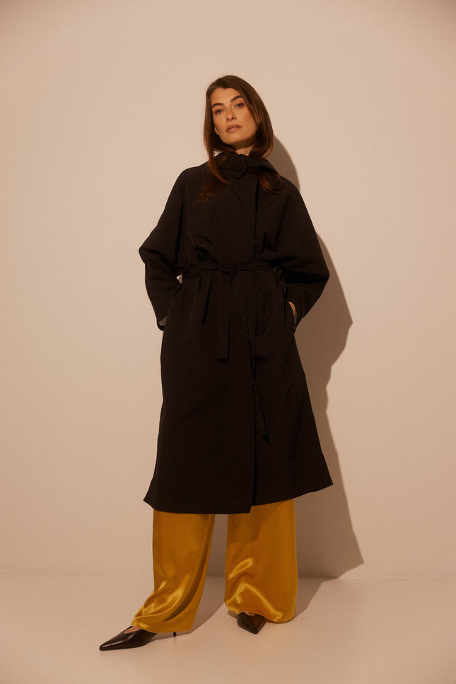 Anna Led | Waterproof Sporty Trench with Detachable hood