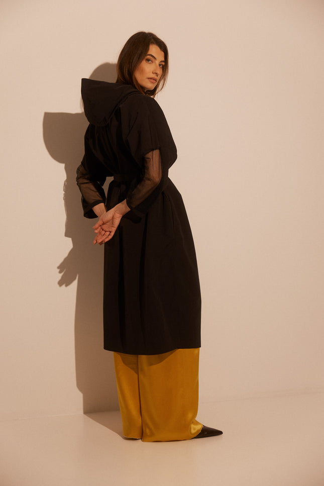Anna Led | Waterproof Sporty Trench with Detachable hood