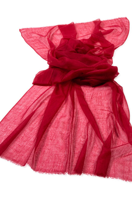 Bel Cashmere | Fular ultra fino de cashmere burdeos