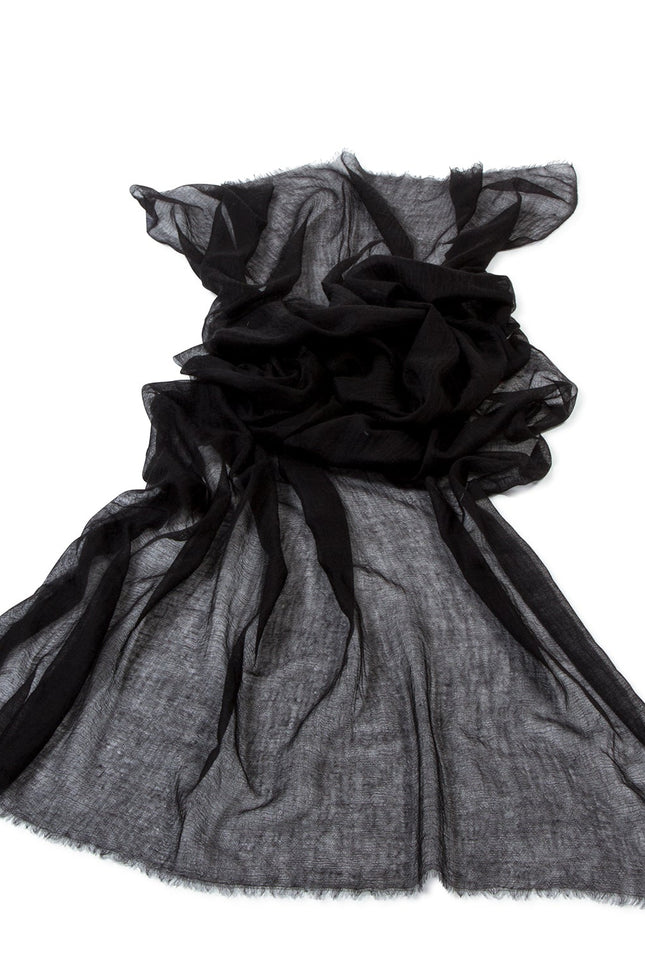 Bel Cashmere | Fular ultra fino de cashmere negro