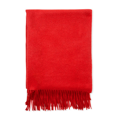 Bel Cashmere | Estola/ Bufanda grande con flecos roja