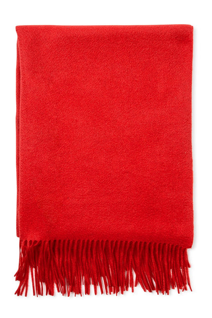 Bel Cashmere | Estola/ Bufanda grande con flecos roja