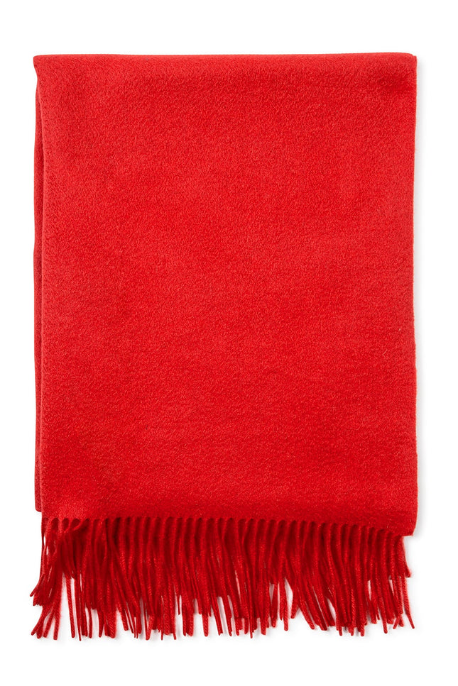 Bel Cashmere | Estola/ Bufanda grande con flecos roja