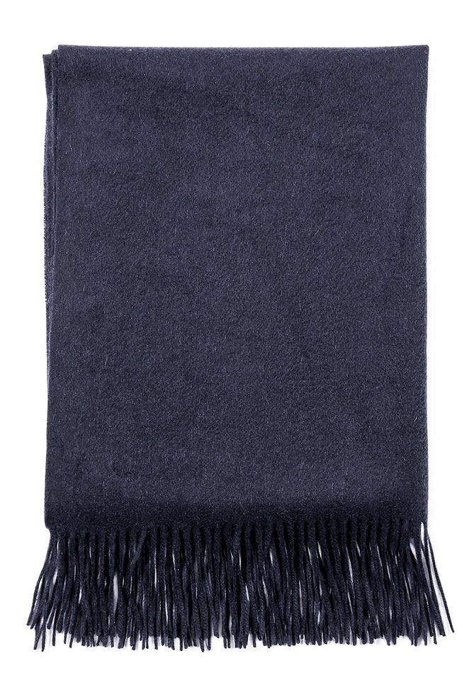Bel Cashmere | Estola/ Bufanda grande con flecos marino
