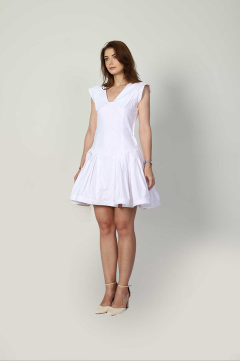 Muda Clothing | Mini dress Tiffany white
