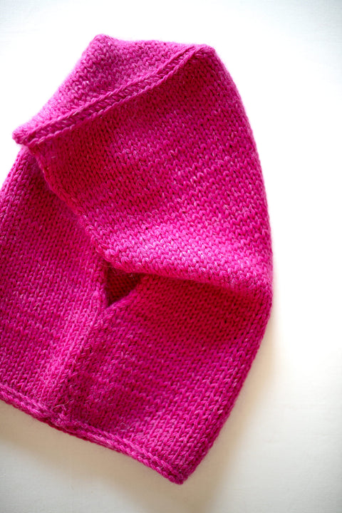 Color My Space I Knitted Hood pink